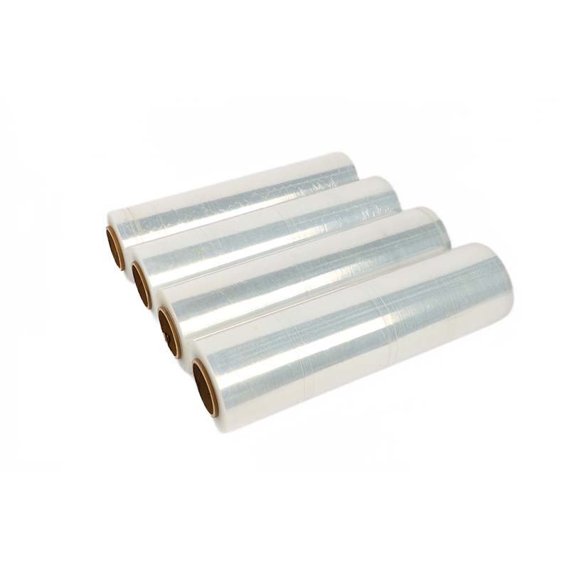 Custom Colors 300m 50cm PE Stretch Film Roll Soft Transparent Cling Wrap For Medicines Foods LLDPE Food Grade BOPP Material Cake