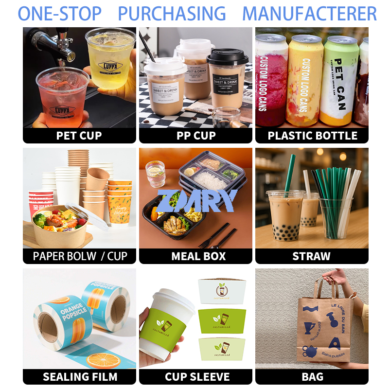 Factory Wholesale 600ml 700ml Disposable Snack Plastic Cup Milk Tea Fruit Salad Plastic Cup With Lids And Straws