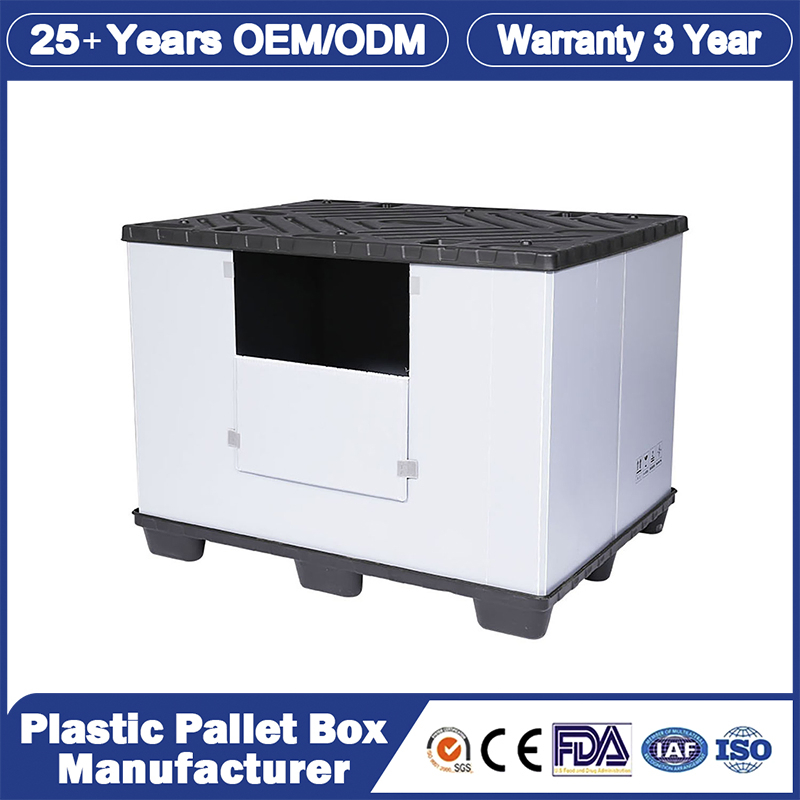 1220*1150*800mm China First-Class Customized Collapsible Large Plastic Storage Coming China Industrial Plastic Packaging Sleeve with Wholesale Price