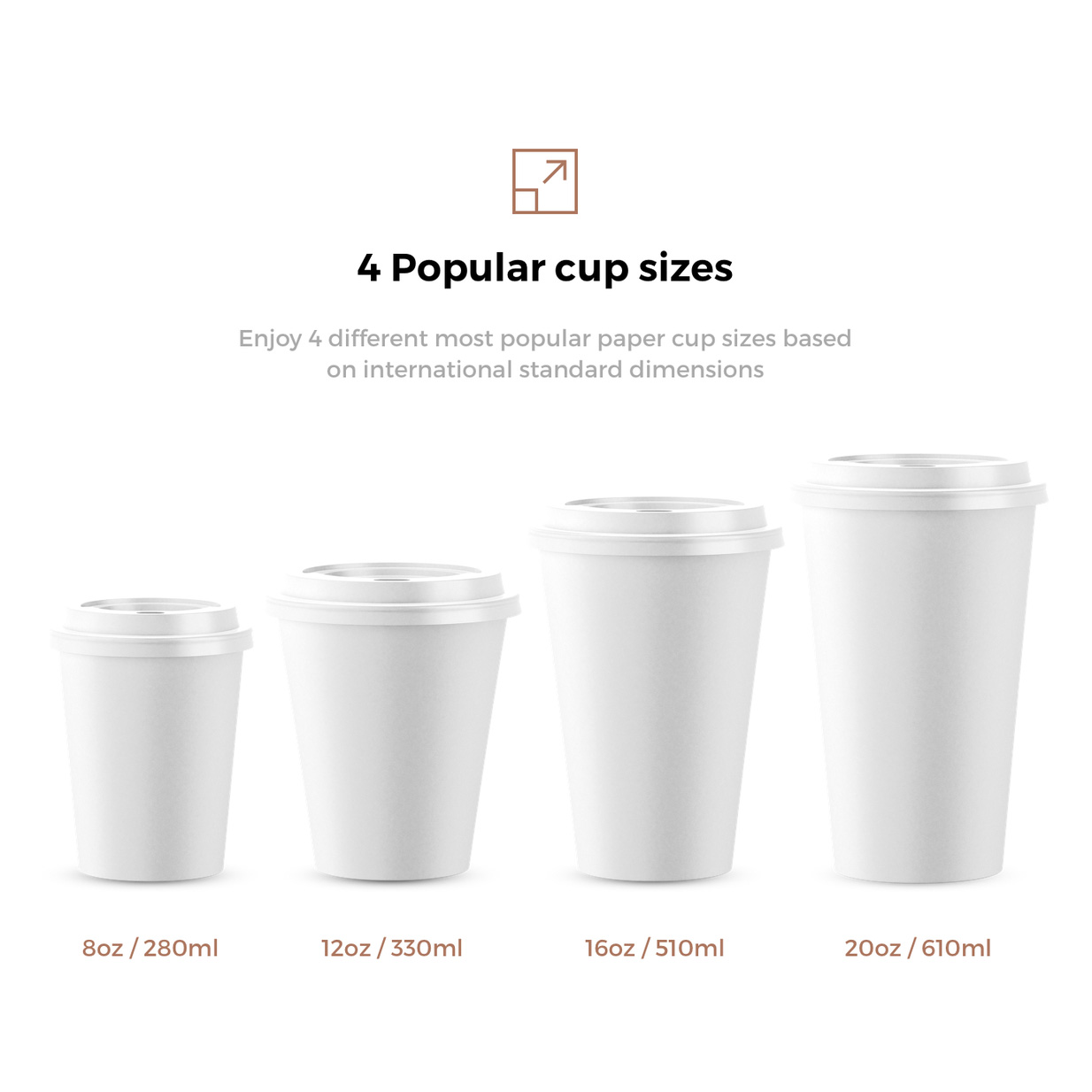 Manufacturer 4 9 12oz Compostable Takeway Hot Biodegradable Disposable Paper Sugarcane Bagasse Coffee Cups With Logo