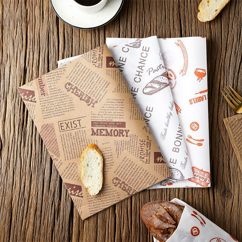 Wholesale Disposable Wax Paper with Coating Excellent for Food Packaging Sandwiches Pizza Cake Chicken Roll Bread