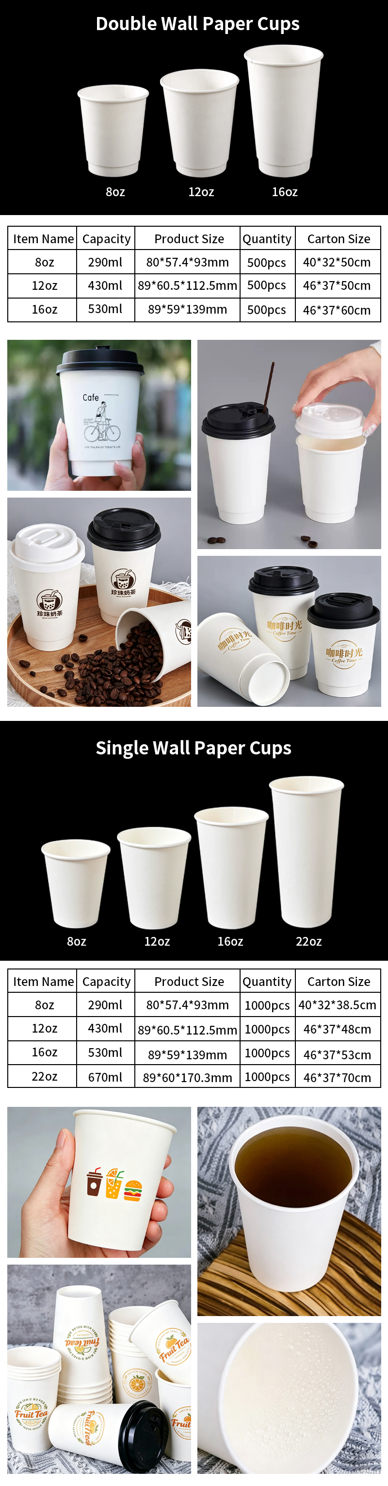 Single Wall Paper Cup