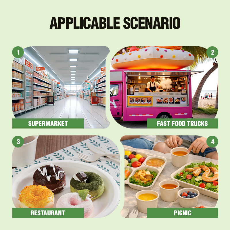 XS-FP10 10 Inch Square Plate Disposable Sugarcane Plates Eco-friendly Bagasse Degradable Plate