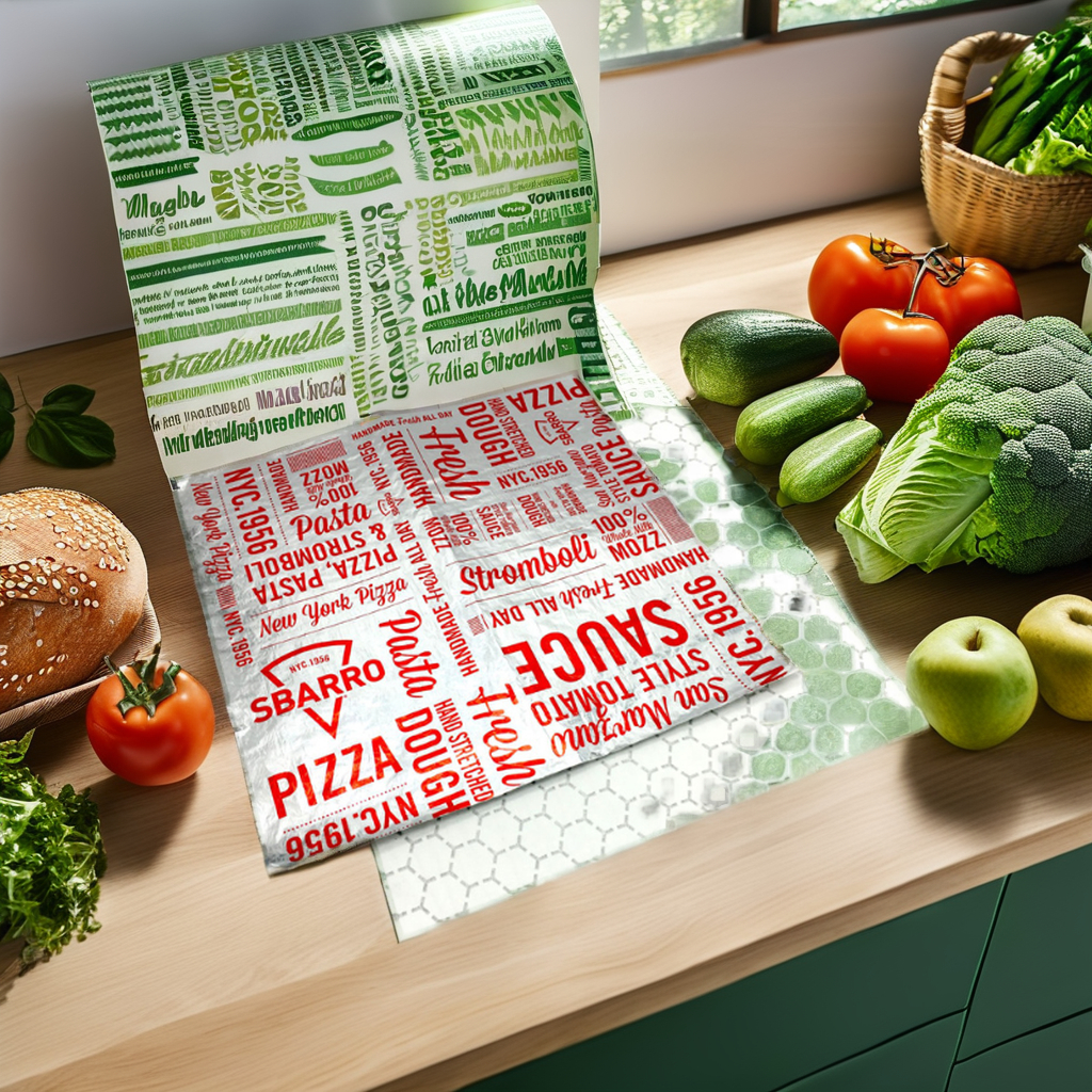 Premium Restaurant-Grade Aluminum Foil Honeycomb Greaseproof Paper Similar Kraft Wrapping Paper Hamburgers Cakes Coating Surface