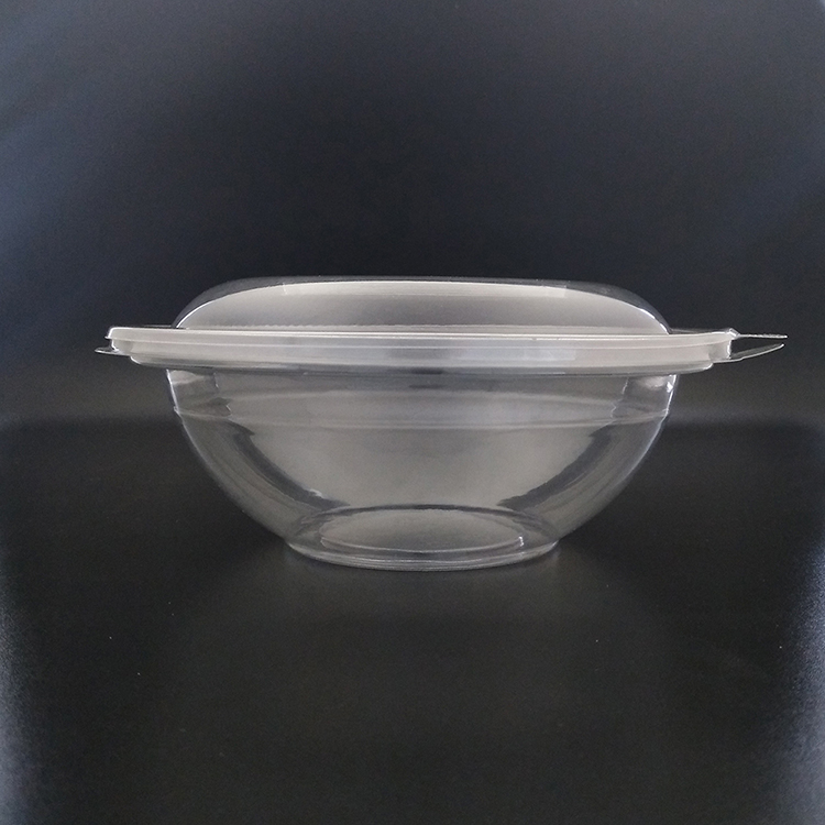 Factory Customized Food Grade Eco Friendly Compostable Round Transparent Biodegradable PLA Salad Bowl