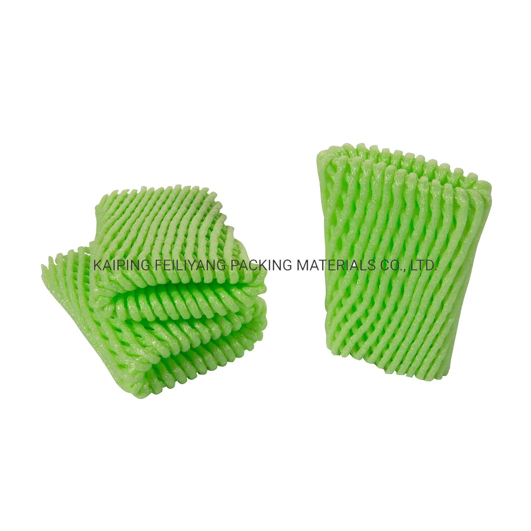 6X12cm Green Cushion Mesh Sock Safeguards Avocado Fresh Packaging Foam Sleeve