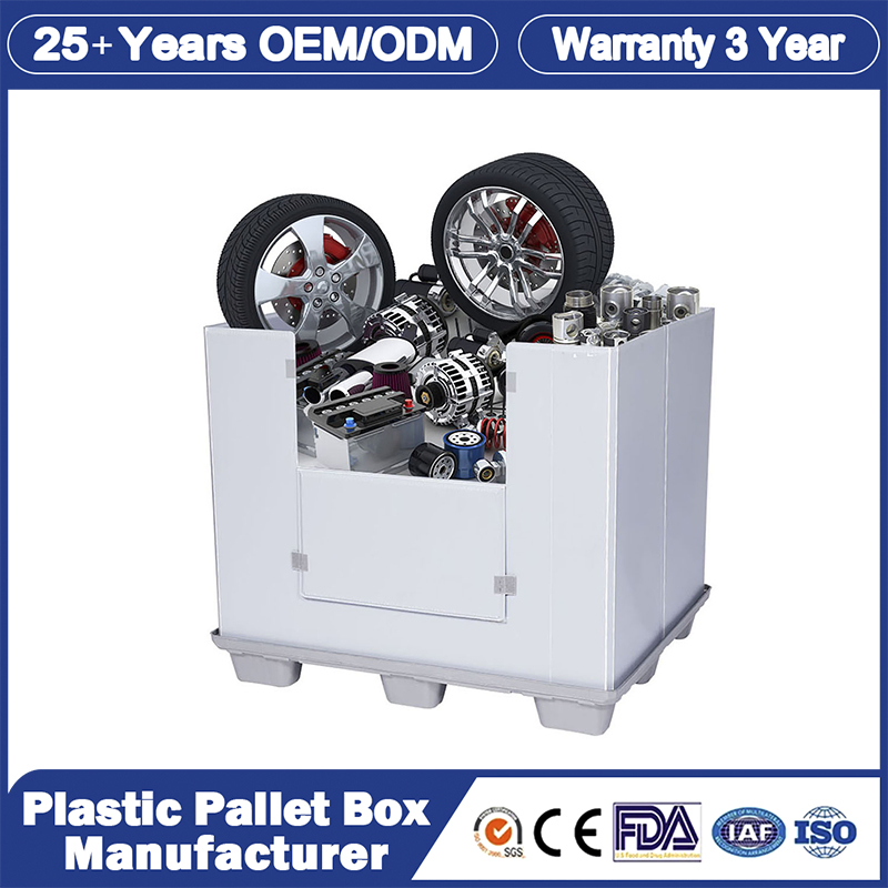 1200*1000 Economic Price Heavy Duty Customized Collapsible Bulk Foldable Large Container Plastic Pallet Box/Bin for Packaging and Shipping