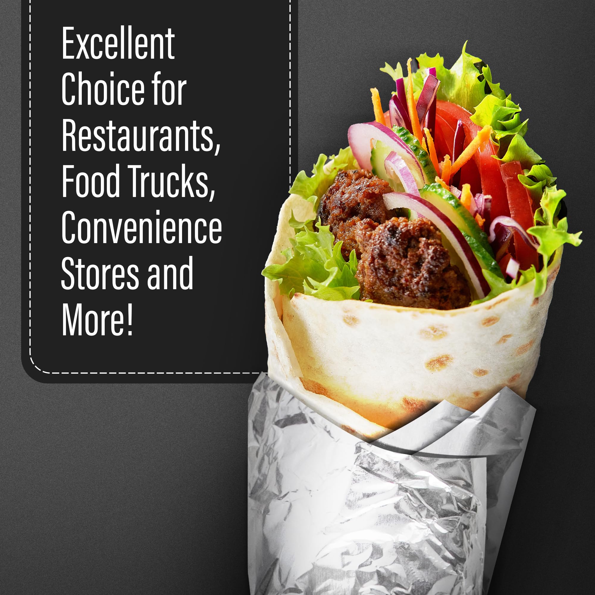 Recyclable Aluminum Foil Laminated Burrito Burger Wrapping Paper Custom Insulated Foil Sandwich Wrap Sheets
