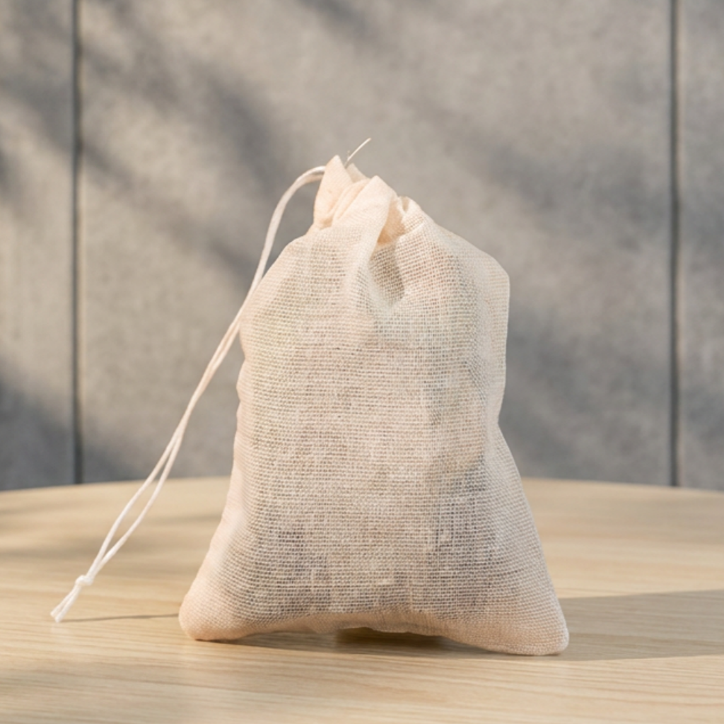 Recyclable Cotton Mesh Produce Bag Multifunctional Filter Storage Bag Wholesale