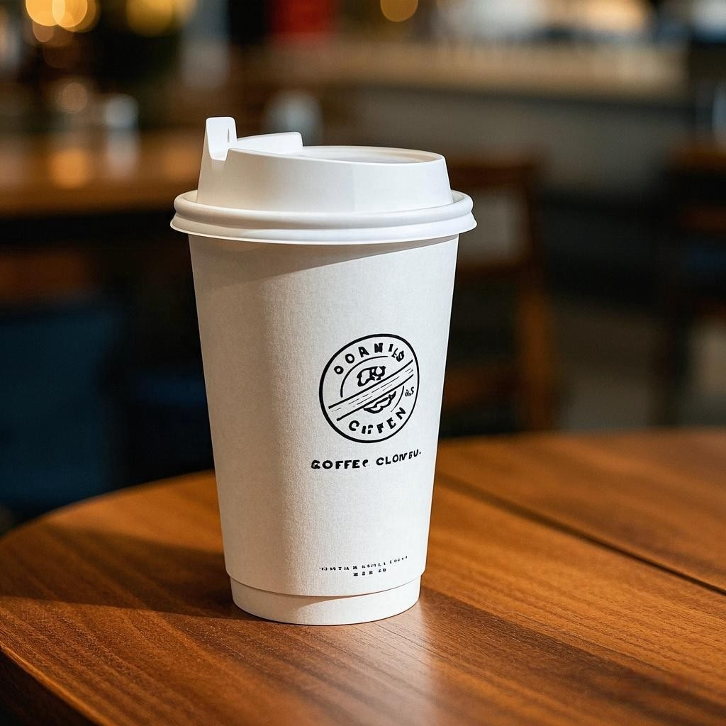 Custom Disposable Double Wall Waterproof Paper Cup Eco-friendly Food Grade Biodegradable Hot Coffee Cup