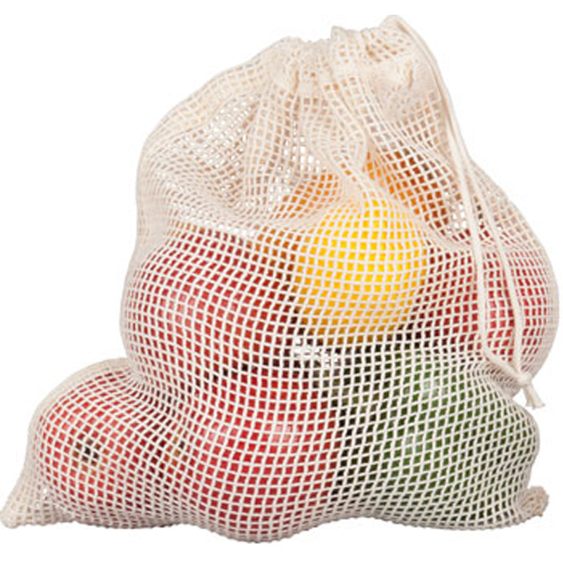 FeiFei Reusable Organic Cotton Produce Bags Washable Fruit Vegetable Cotton Mesh Laundry Bag