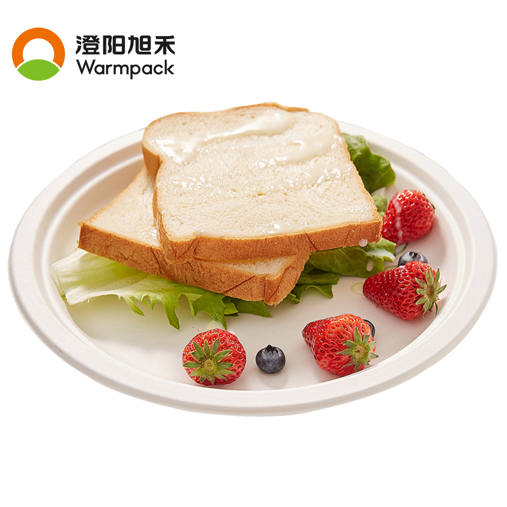 Eco-friendly Biodegradable Bagasse Compostable Disposable Sugarcane Dinnerware Sets for Restaurants & Parties