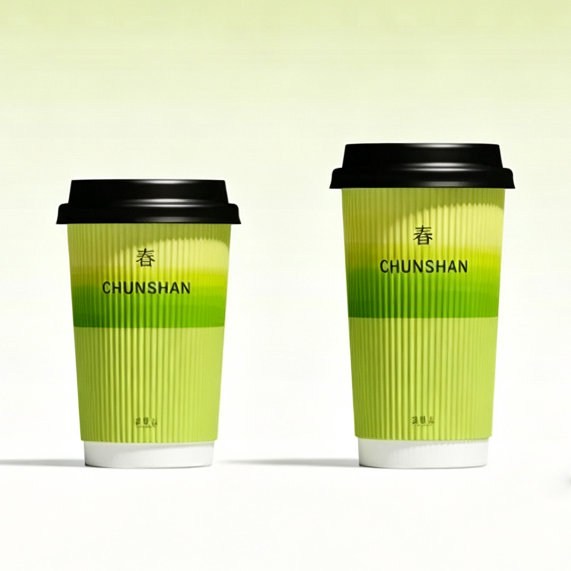 Disposable Corrugated Paper Cups Biodegradable Ripple Wall Paper Cups Custom-printed Ripple Paper Cup