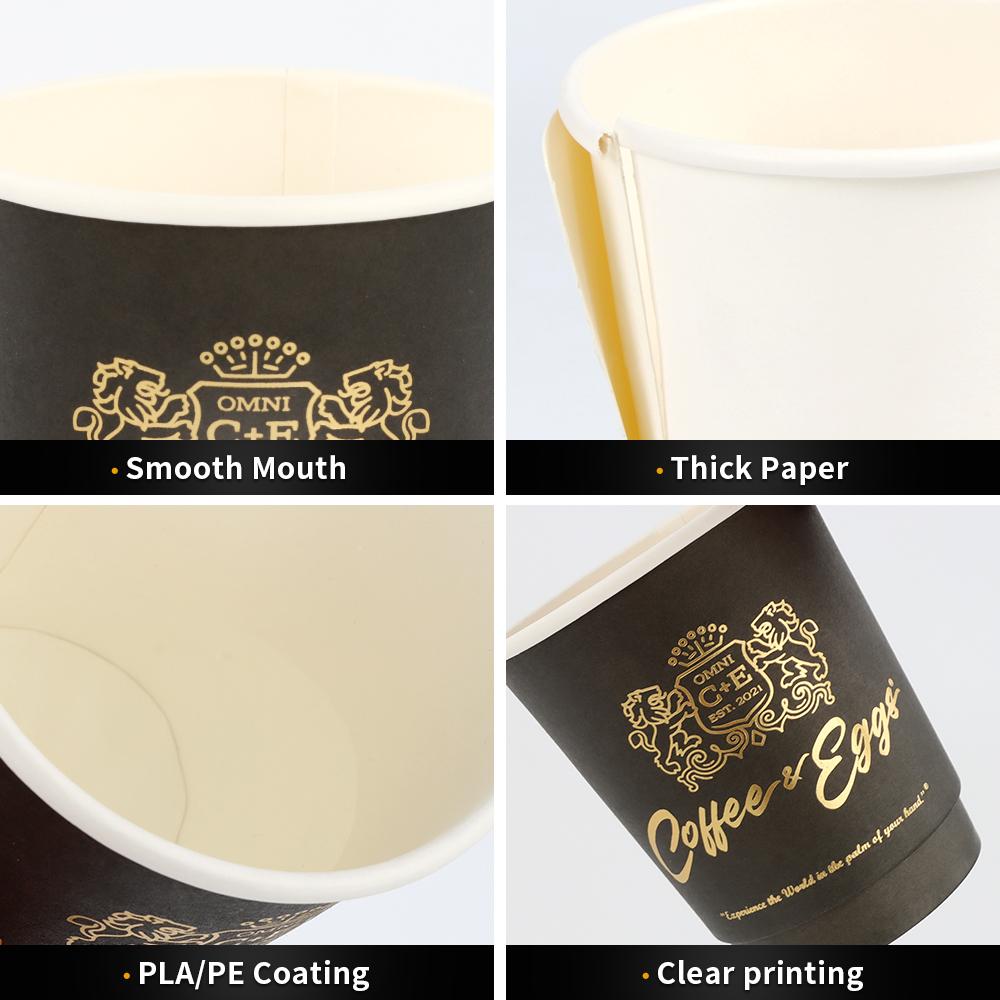 Biodegradable Double Wall Take Out Wholesale Insulated Recycle Carton Custom Coffee Cups Disposable With Lid