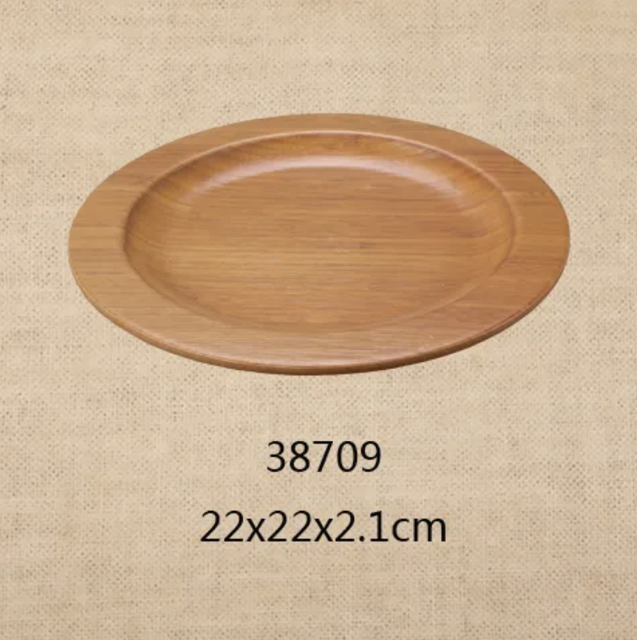 Bamboo Melamine Salad Bowl Lightweight Camping Kitchen Counter Serving Bowl Modern Style Fruit Salad Storage Decorative Rounded