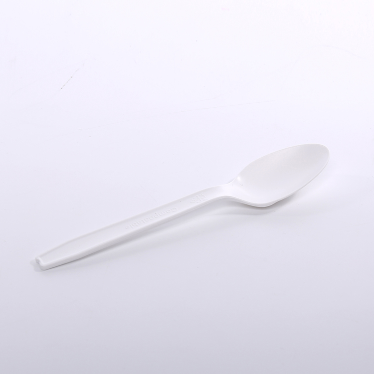 Lead with Sustainability Using Our 100% Biodegradable CPLA Cutlery Spoons, the Ideal Choice for Green Food Service.