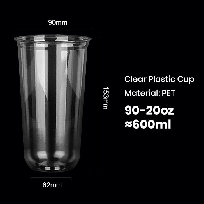Takeaway Cold Drink Cups with Lids