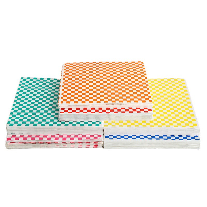 Wax Paper Greaseproof Custom logo Paper Sandwich Food Wrap Wrapping Restaurant Printed logo Burger Paper