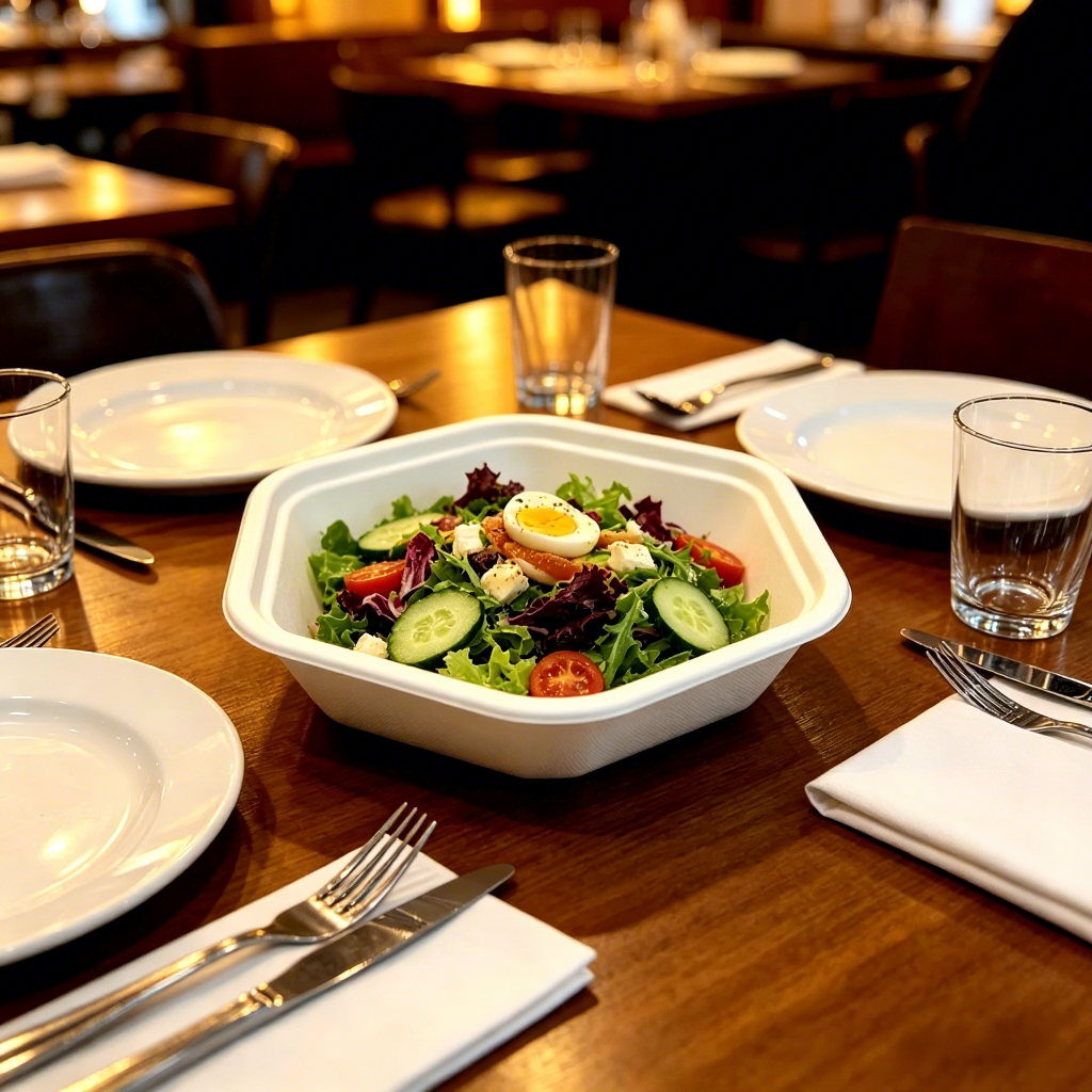 Biodegradable Disposable Sugarcane Bagasse Tableware, Including Plates, Trays, Cups, Lids, Straws &amp; Food Packaging Containers