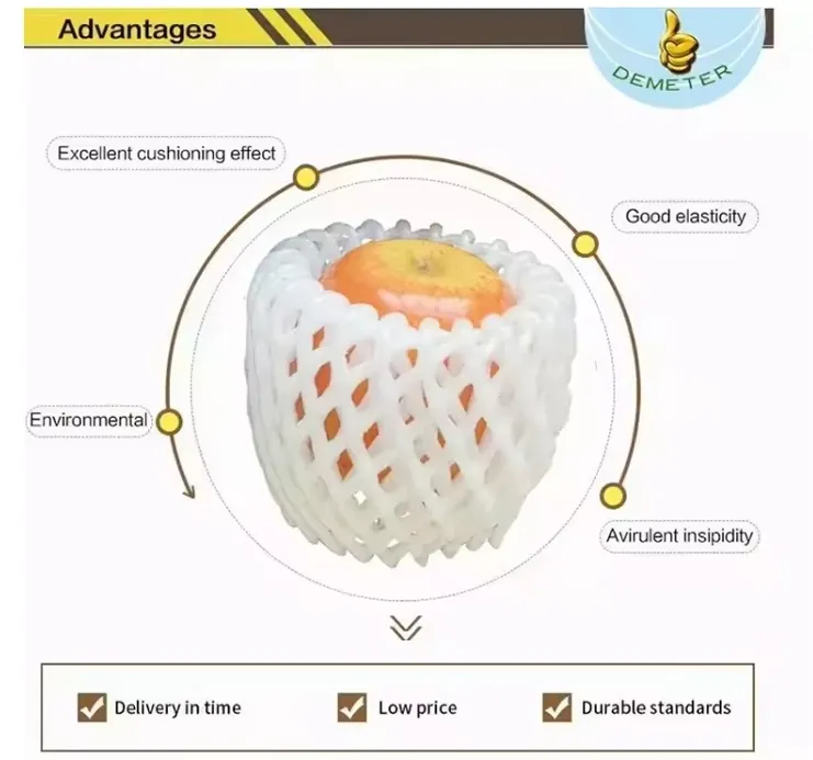 Protective Foamnet Mesh Sleeves for Fruit & Bottle Packaging