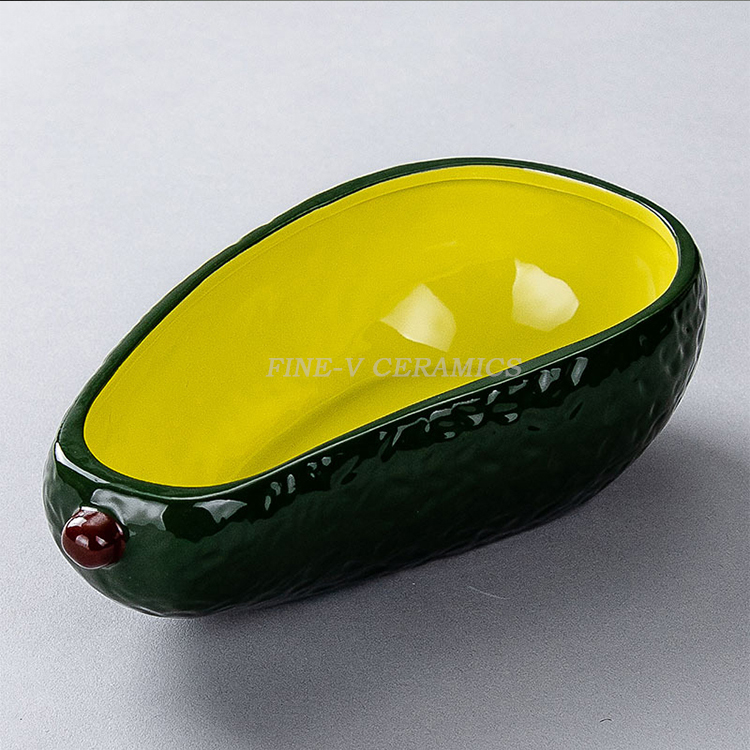 Creative Eggplant Styling Ceramic Salad Bowl