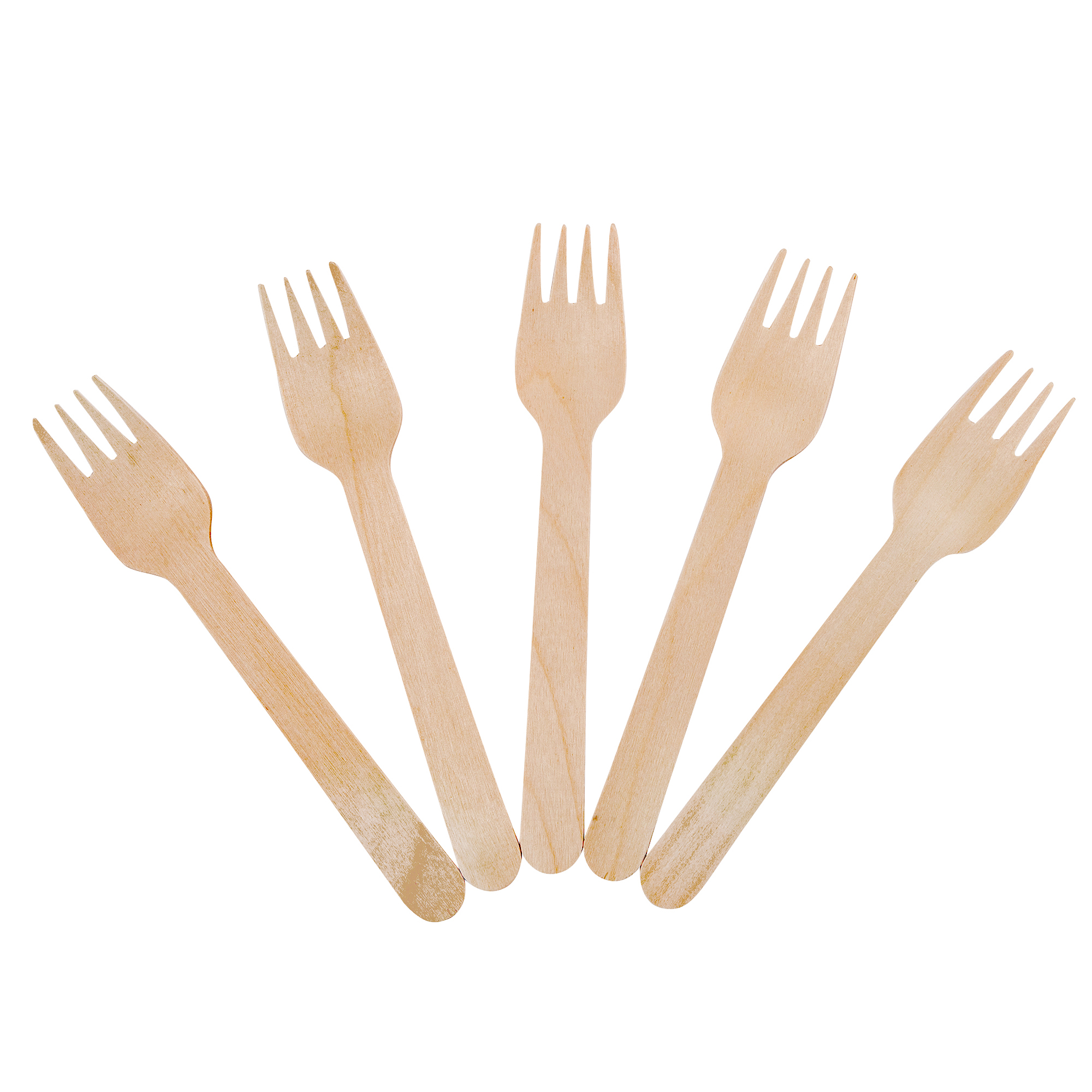 160mm Biodegradable Eco Friendly Disposable Cutlery Customized Wooden Utensils Set Of Forks Spoons Knives For Party And Wedding