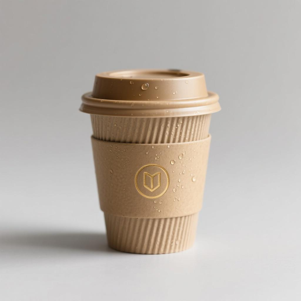 Custom Logo Luxury Eco-Friendly &amp; Compost Disposable 12oz Double Wall Paper Cups With Lid For Coffee Or Hot Beverages