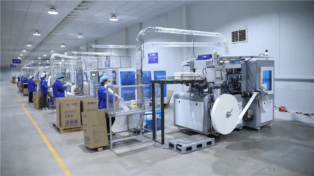 Automated paper cup forming machine for high-volume disposable cup production