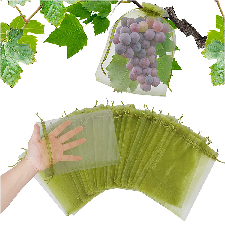 Reusable Net Grocery Guava Fruit Protection Bag/ Dry Fruits Packaging Bags/ Jute Fruit Bag for Anti Insect Bird Fly