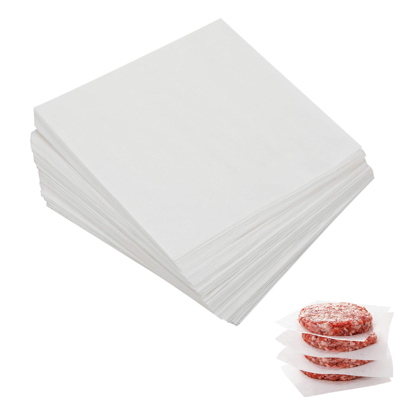 Nonstick Waxed Patty Paper Retain Freshness Custom White Hamburger Patty Paper