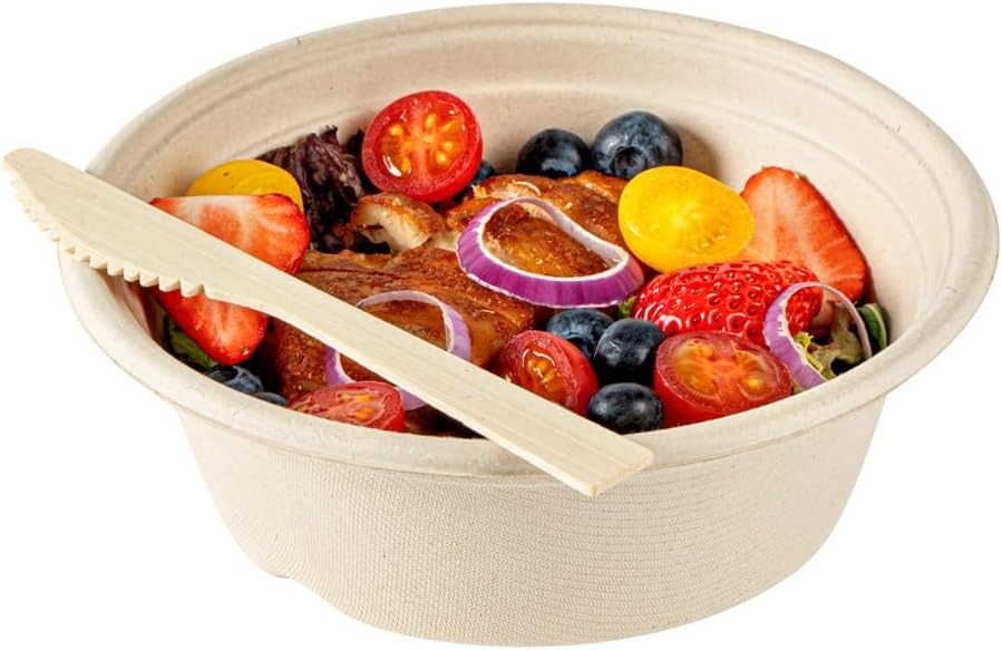 Customizable Disposable Luxury Bamboo Cutlery with Custom Logo &amp; Color Eco-Friendly Biodegradable for Party BBQ Wedding