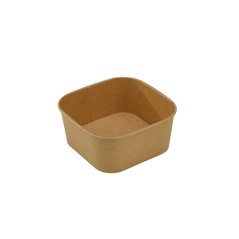 Eco Friendly Natural Kraft Salad Bowl 500ml-1500ml Sizes Biodegradable Compostable For Food Service Events