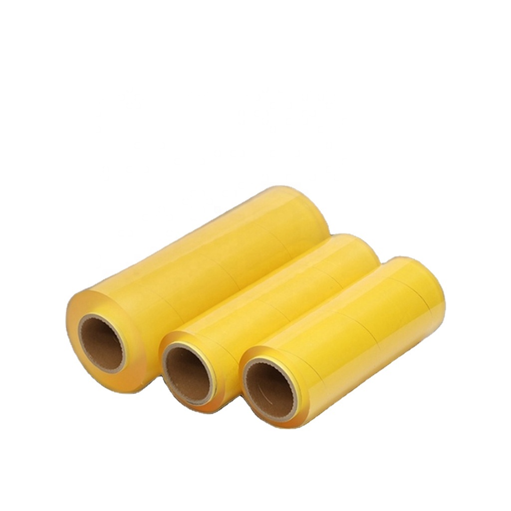 Custom Static Cling PVC Film Roll Butter Paper Wrap For Food Containers Food Wrapping Cling Wrap Film Easy Food Wrapping