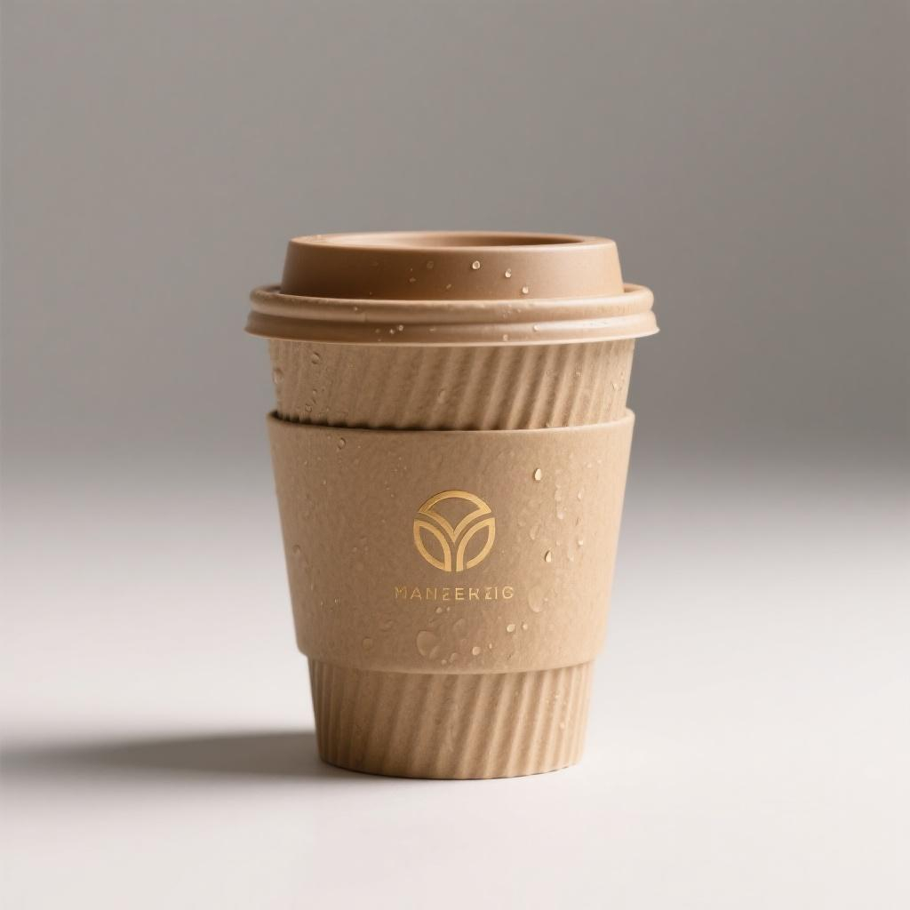 Custom Logo Luxury Eco-Friendly &amp; Compost Disposable 12oz Double Wall Paper Cups With Lid For Coffee Or Hot Beverages