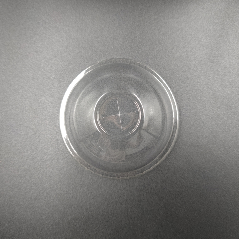 Customized Printed Juice Cold Cup PLA Biodegradable Disposable Clear Plastic Cup 14oz Cup With Lid