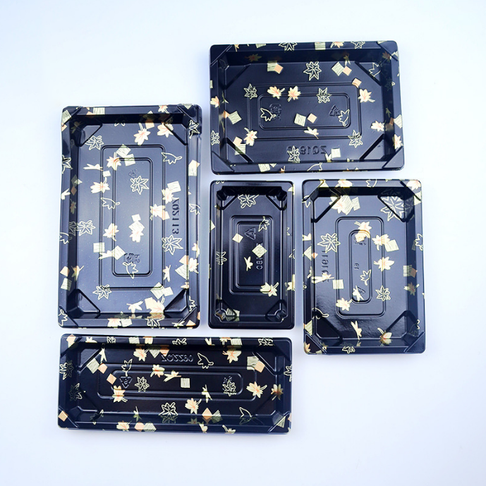 Customised Biodegradable Takeaway Containers Disposable Luxury Plastic Food Sushi to Go Packaging Box