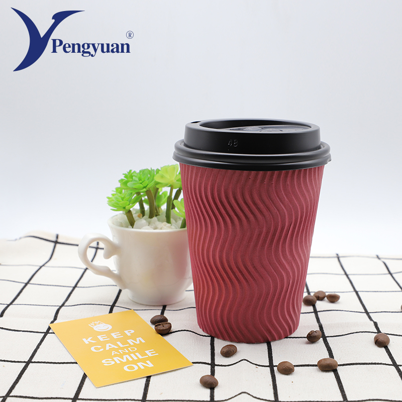 High Quality DIY Disposable Paper Cup with Lid Wholesale Biodegradable for Tea Reasonable Price