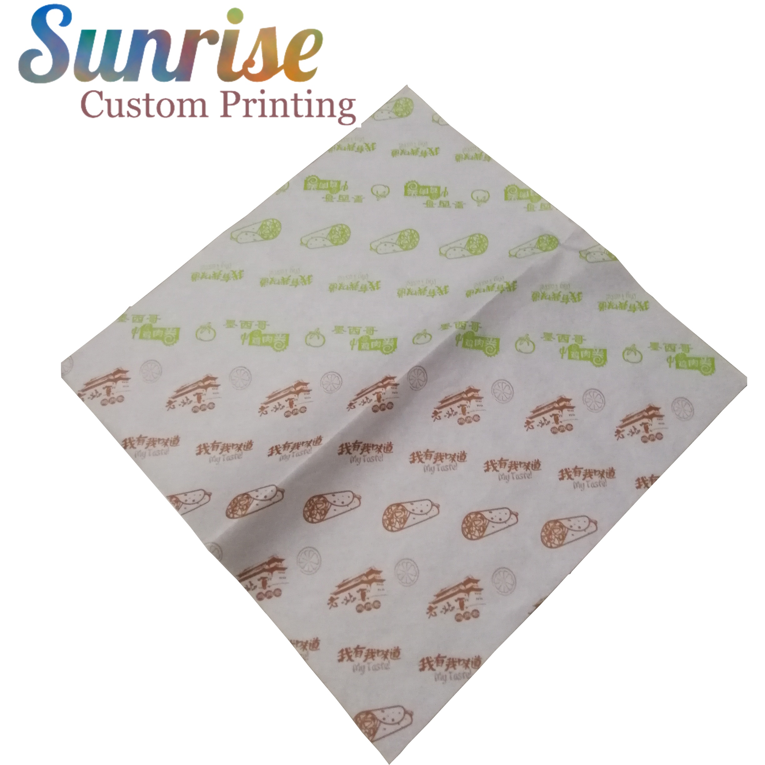ECO Wax Paper Wrap Color Printing Customized Printed Beeswax Food Wrap