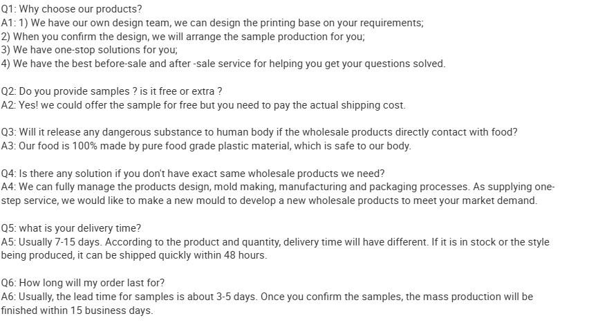 FAQ Overview