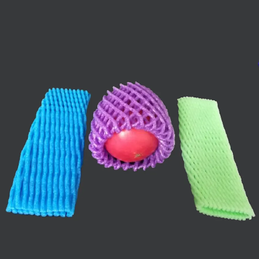 Wine Tapered Bottle Fresh Fruit Foam Sleeve Mesh Net