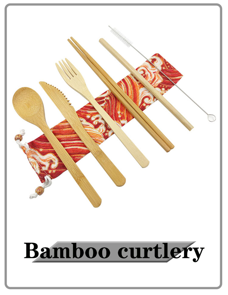 Bamboo Utensils Packaged