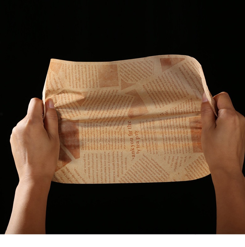 Food Grade Hamburger Wrapper, Greaseproof Paper, Beef Paper