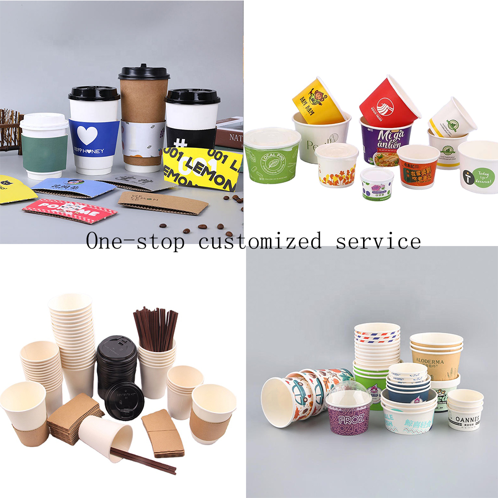 Microwave Safe Food Grade Kraft Disposable Hot Soup Take Away Biodegradable Lunch Disposable Paper Boxs Soup Bowl With Lid