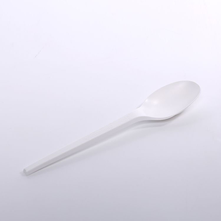 Lead with Sustainability Using Our 100% Biodegradable CPLA Cutlery Spoons, the Ideal Choice for Green Food Service.