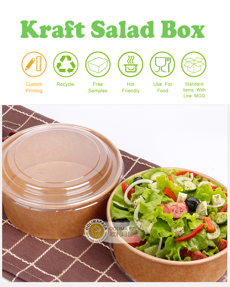 Custom Paper Salad Bowl