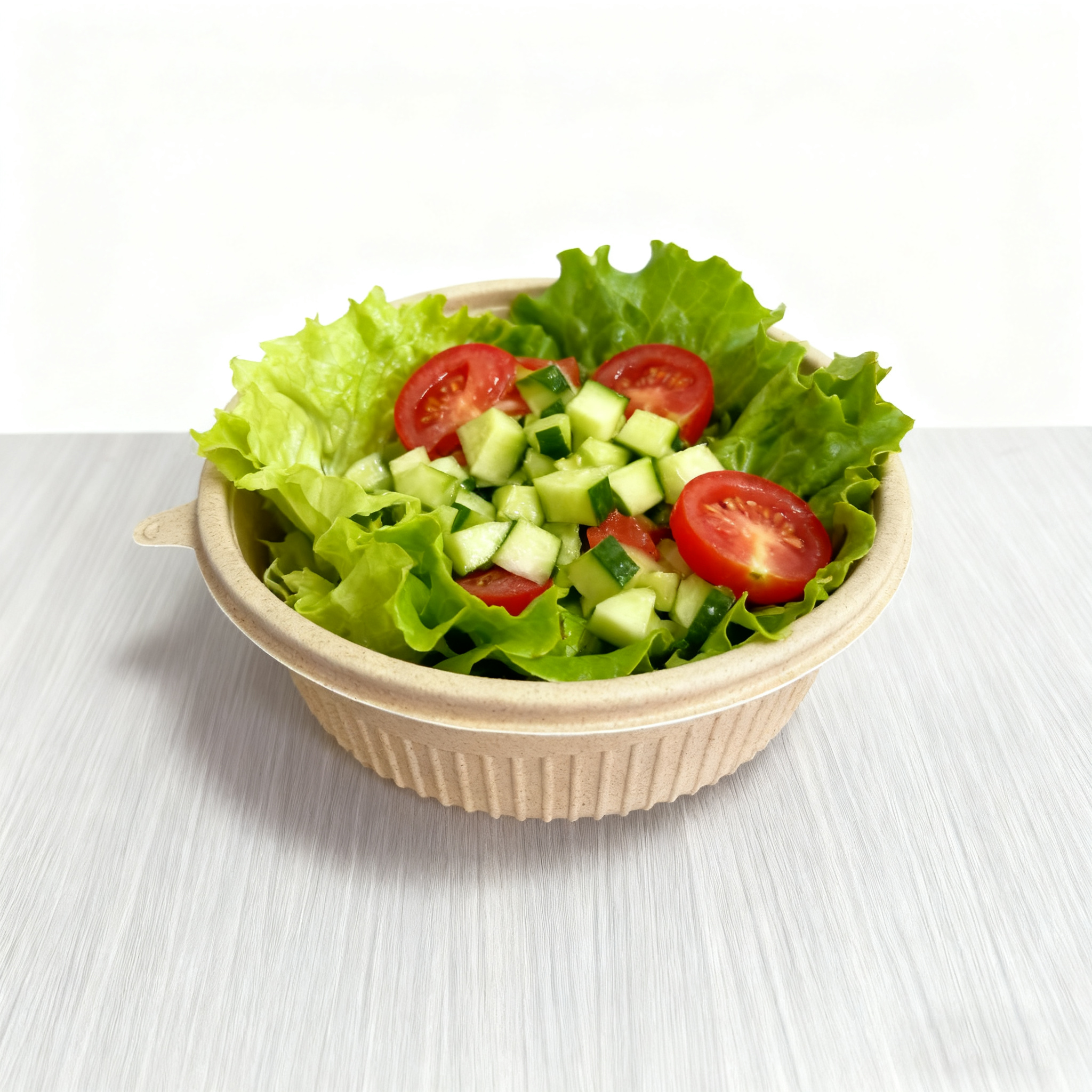 Wholesale Disposable Oil-proof Rice Husk Salad Bowl Lid Microwavable BPA Free For Noodles Cookies Take-out Delivery