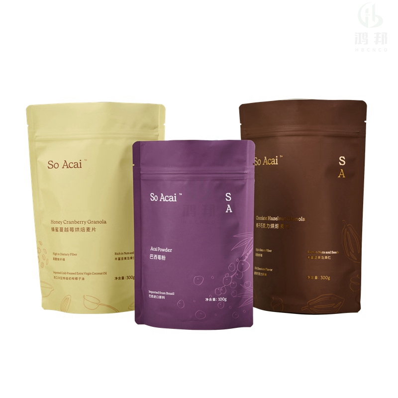Luxury Kraft Paper Compostable Packaging Bag With Window 3.5g 7g Stand Up Pouch My Logo Magnetic Closure Lamination For Food