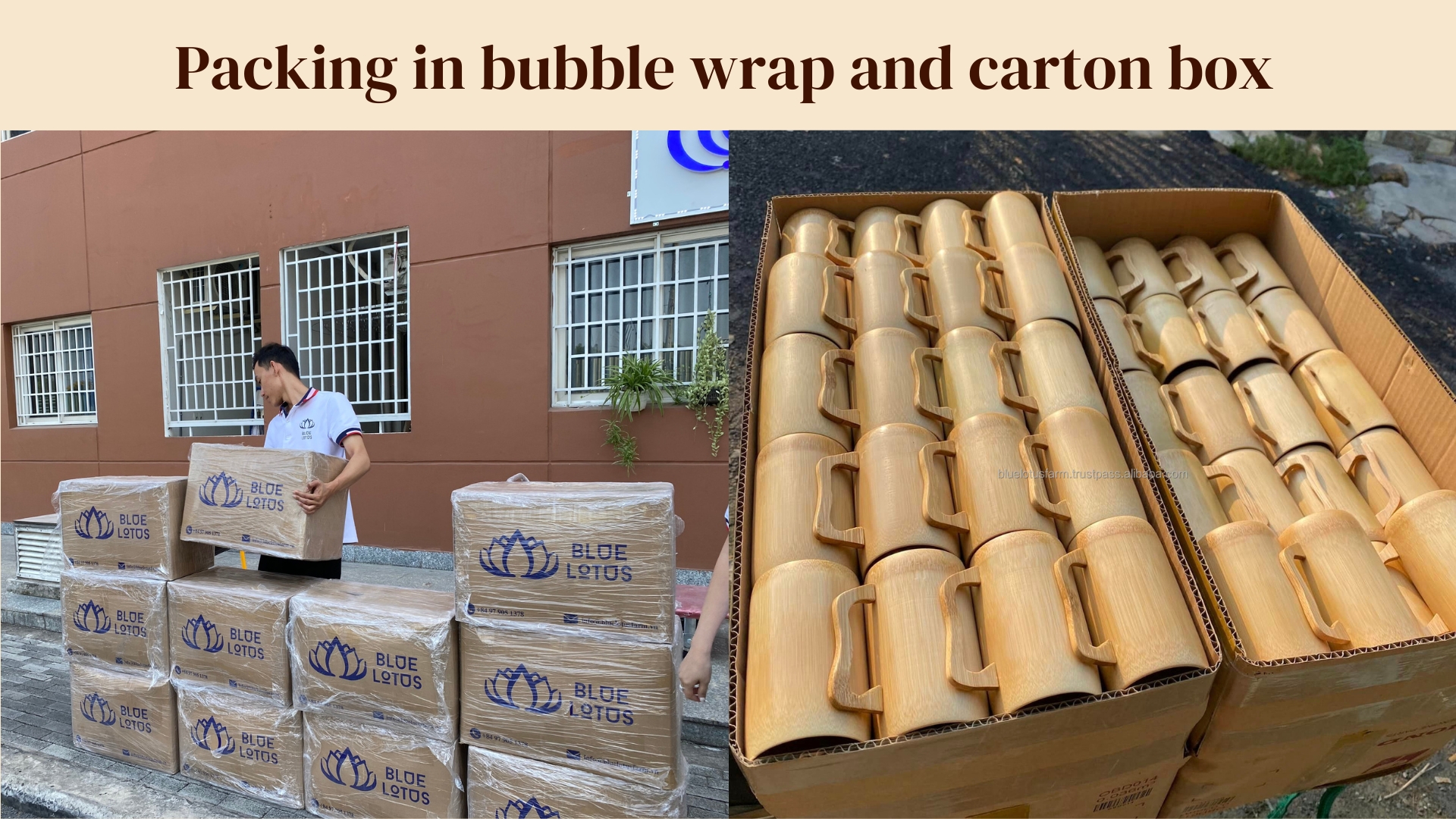 Bamboo Bowl Packing and Delivery