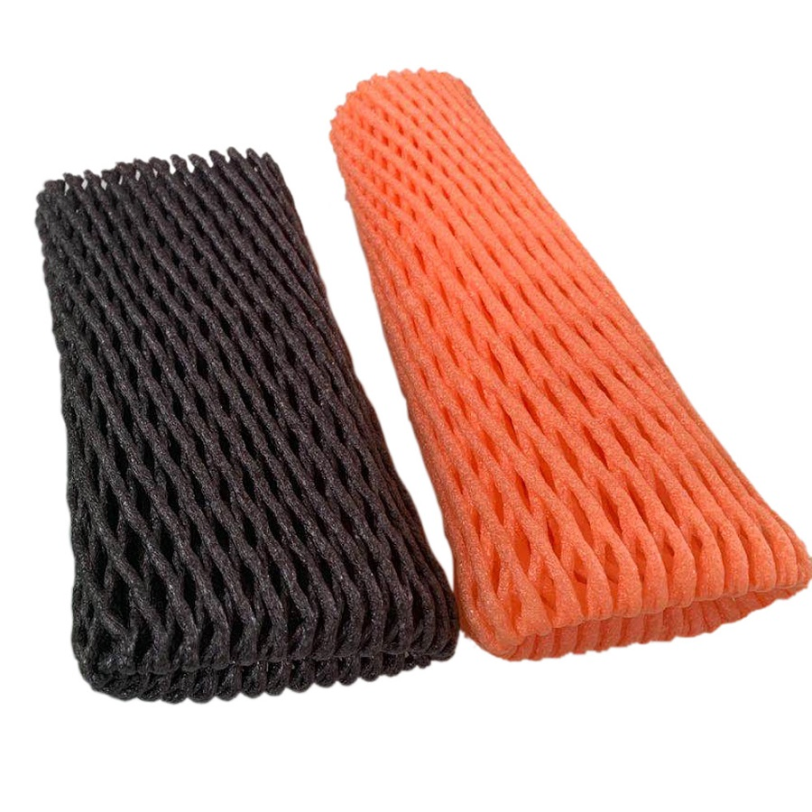 Wine Tapered Bottle Fresh Fruit Foam Sleeve Mesh Net