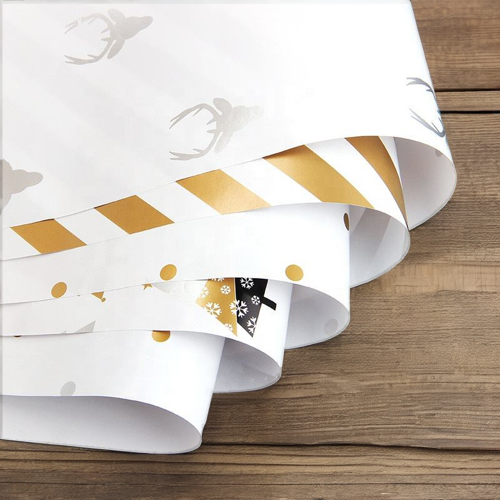 Custom Printed Grease-Proof Biodegradable Butter Wrapping Paper Coated Sandwich Wax Packaging For Burgers And Food